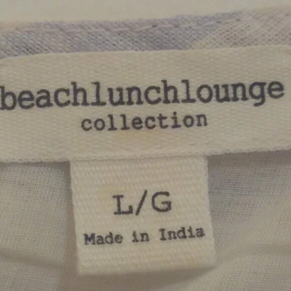 BeachLunchLounge Collection L A-line striped dress pastel white/light blue - Picture 2 of 13